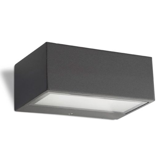 LEDS C4 Lighting - Nemisis Wall Light Urban Grey, Injected Aluminium, Matt Glass - 05-9177-Z5-B8