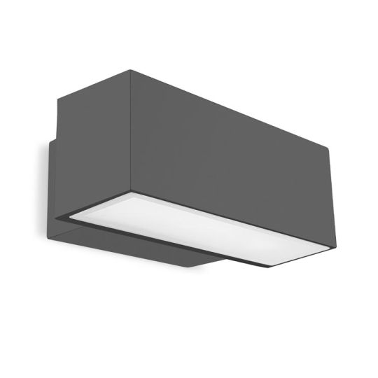 LEDS C4 Lighting - Afrodita Wall Light Urban Grey, Injected Aluminium, Matt Glass - 05-9228-Z5-37