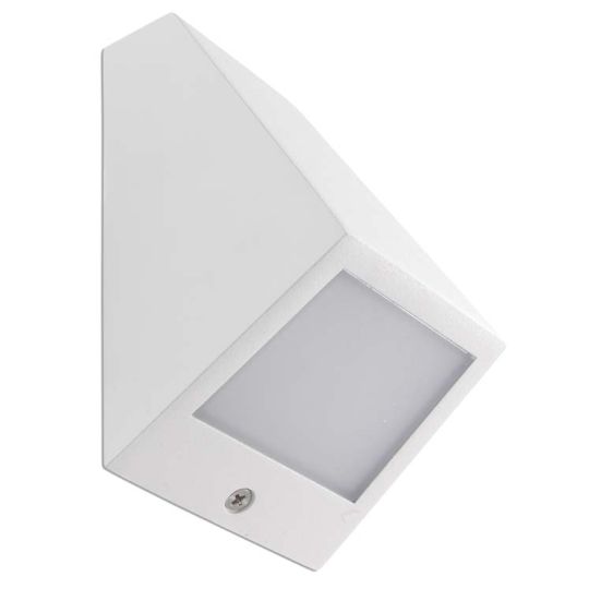 LEDS C4 05-9836-14-CL Angle Injected Aluminium White Wall Fixture