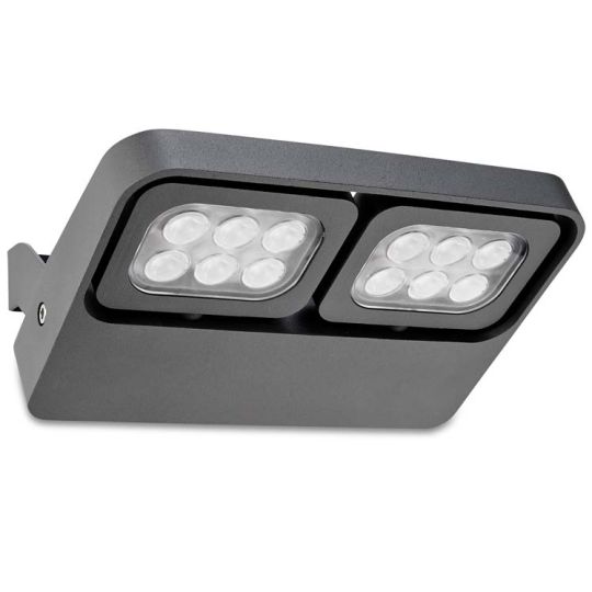 LEDS C4 05-9896-Z5-CL April High Purity Aluminium Urban Grey Spotlight