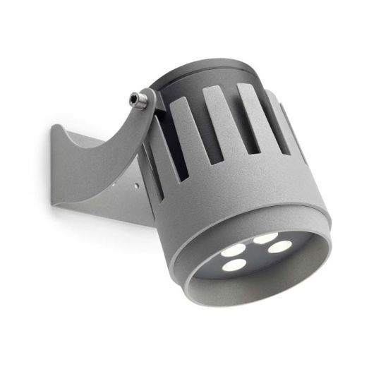 LEDS C4 05-9924-34-CL Powell High Purity Aluminium Grey Spotlight