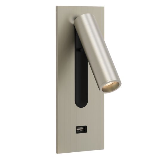 Astro Fuse 3 USB Indoor Reading Light in Matt Nickel (1215084)