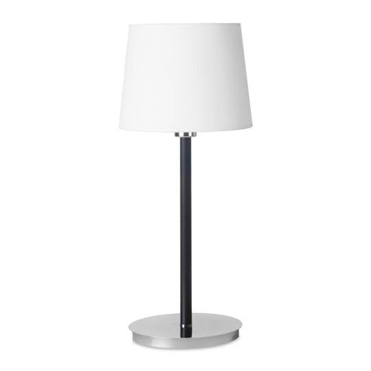 LEDS C4 10-4919-21-82 Deluxe Steel Chrome/Black Table Lamp