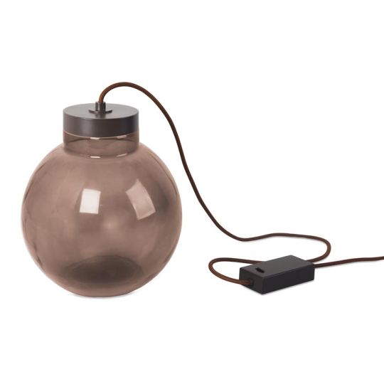 LEDS C4 10-5450-CI-18 Raw Steel Dark Brown Table Lamp