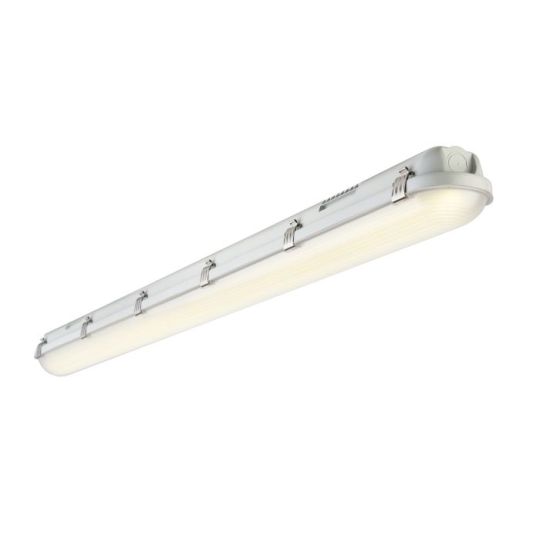 Saxby Led Anti-Corrosive Batten 4000K 4Ft Em Em Ip65 19W in Frosted Pc