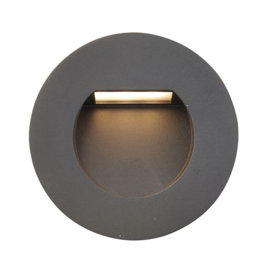 Saxby Albus Cct Round Ip65 1.5W in Black Pc