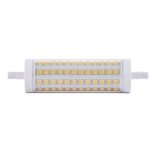 Endon R7s LED 118mm Dimmable in Clear & White Pc