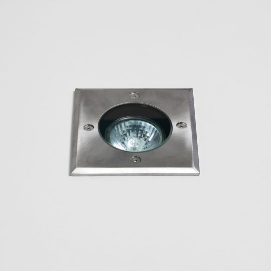 Astro Gramos Square Brushed Stainless Steel Ground Light 1312003 (7393)