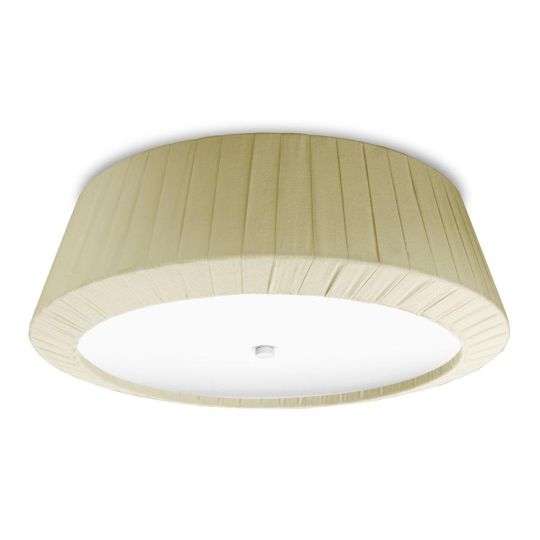 LA CREU Lighting - FLORENCIA Ceiling Light, Beige Fabric Shade - 15-4695-20-M1