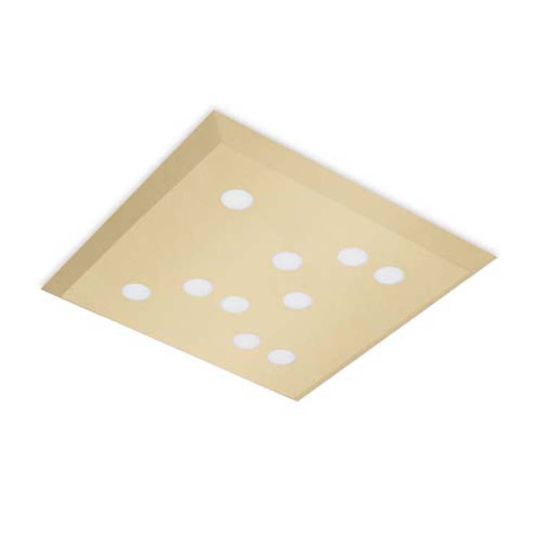 LEDS C4 15-5492-F5-F5 Wow Steel Painted Gold Ceiling Light