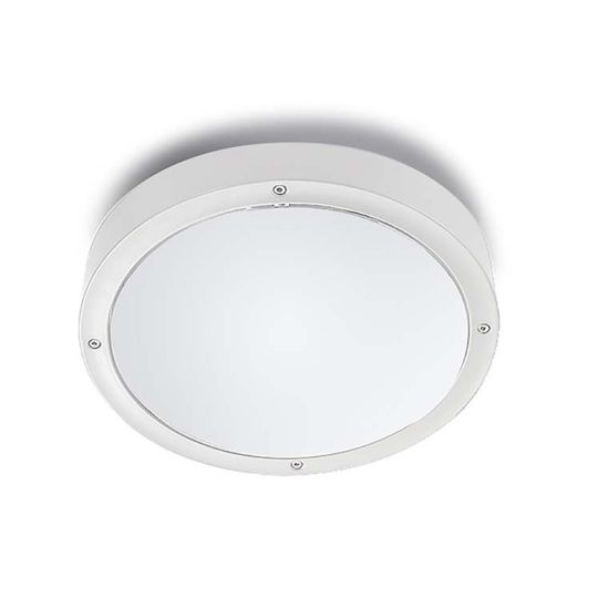 LEDS C4 15-9835-14-CM Basic High Purity Aluminium/Polycarbonate + Abs White/White Ceiling Light