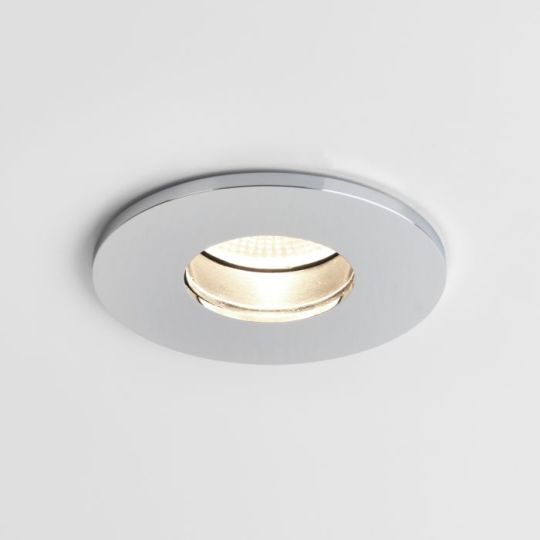 Astro Obscura Round Bathroom Downlight in Polished Chrome