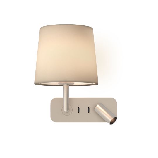 Astro Side by Side Indoor Reading Light in Matt Nickel (1406003)