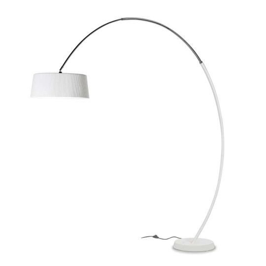 GROK Lighting - Floop Lamp Matt white and Chrome - 25-0057-BW-M1