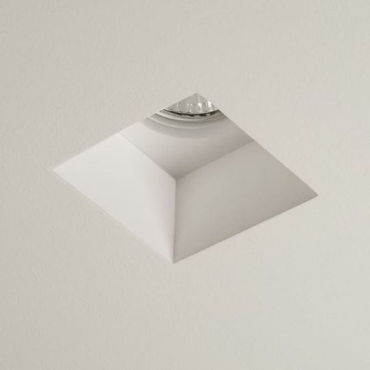 Astro Blanco Square Fixed Indoor Downlight in Plaster