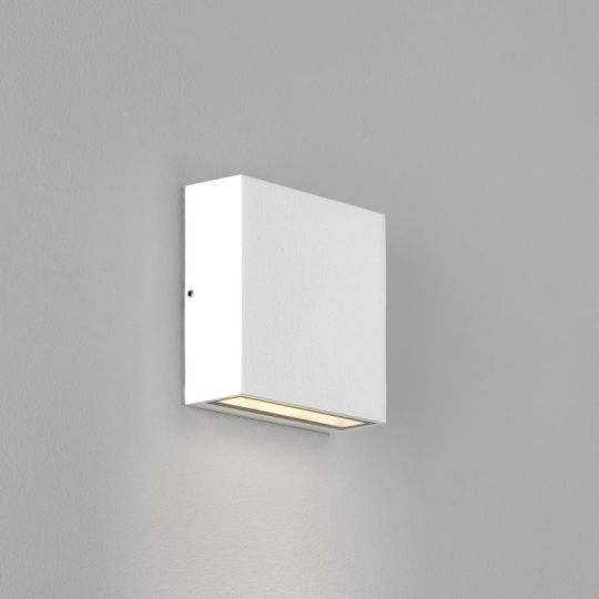 Astro Elis Single LED Outdoor Wall Light in Textured White
