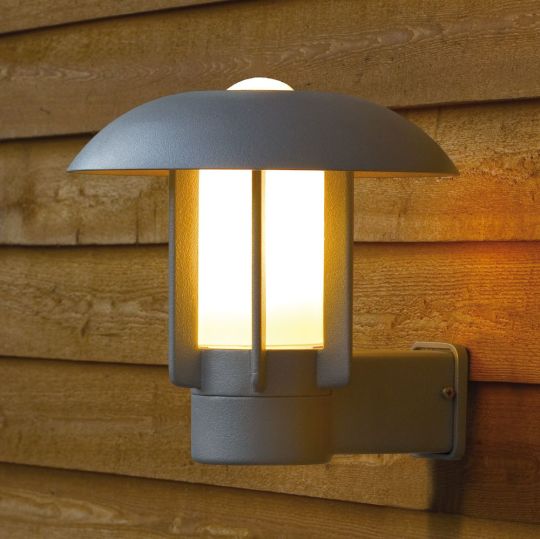 Konstsmide 401-312 Aluminium Heimdal - Lacquered Aluminium/Opal Glass (29x39x27)