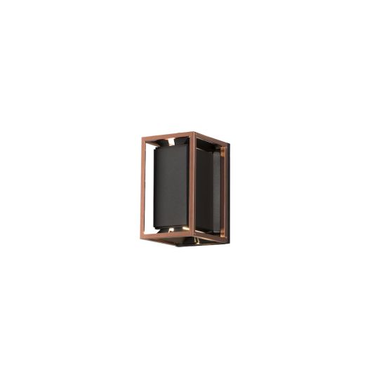 Konstsmide 423-759 Black/Copper Vale - Painted Aluminium / Clear Polycarbonate Glass / Adjustable Light Angle (12x15x20)