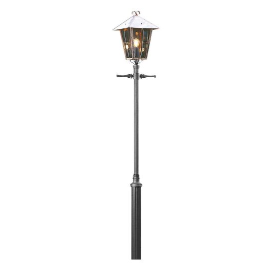 Konstsmide 430-900 Copper Fenix - Oxidised Solid Copper/ Smoked Glass (36x36x58)