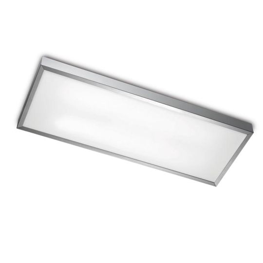 LA CREU Lighting - TOLEDO Ceiling Light, Satin Aluminium, Satin Glass - 434-AL