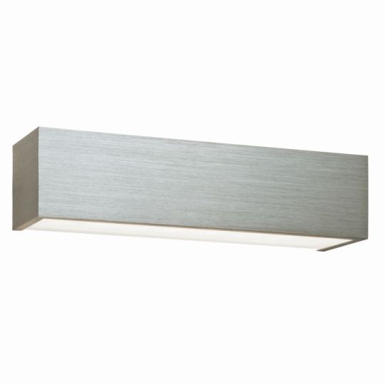 Saxby Shale Cct Wall 9W in Brushed Silver Anodised & Frosted Glass