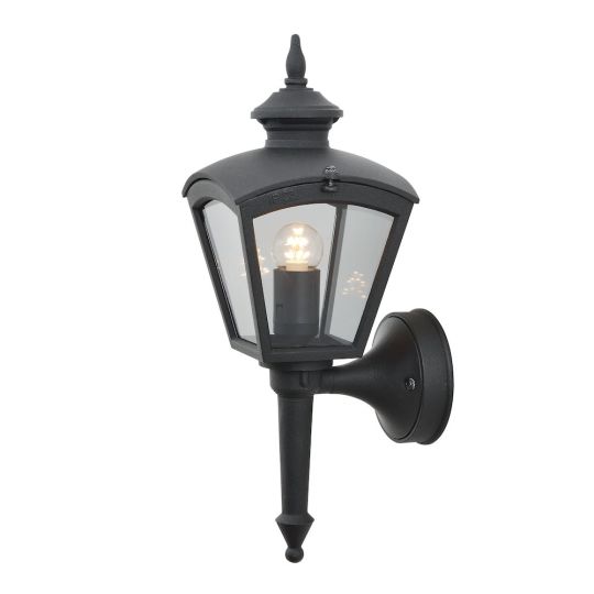 Konstsmide 480-750 Matt Black Cassiopeia - Lacquered Aluminium/ Smoked Acrylic (16x20x43)