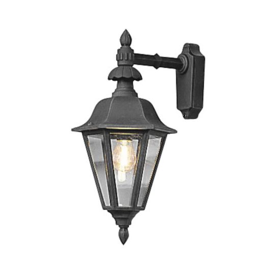 Konstsmide 483-750 Matt Black Pallas - Lacquered Aluminium/ Smoked Acrylic (25.5x31x53.5)