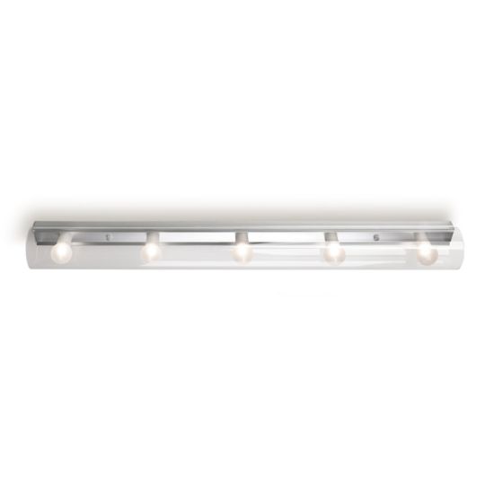 LA CREU Lighting - MAKE UP Wall Light, Satin Aluminium, Transparent & Satinised Tempered Glass - 489-AL