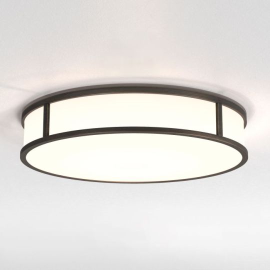 Astro Mashiko 400 Round Bathroom Ceiling Light in Bronze