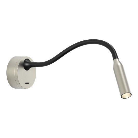 Astro Lucca Surface Indoor Reading Light in Matt Nickel (1435002)