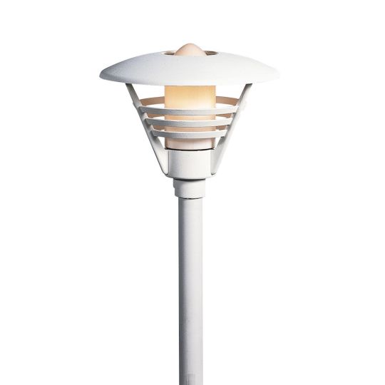 Konstsmide 502-250 Matt White Gemini - Lacquered Aluminium/ Opal Coloured Glass (35x35x31)