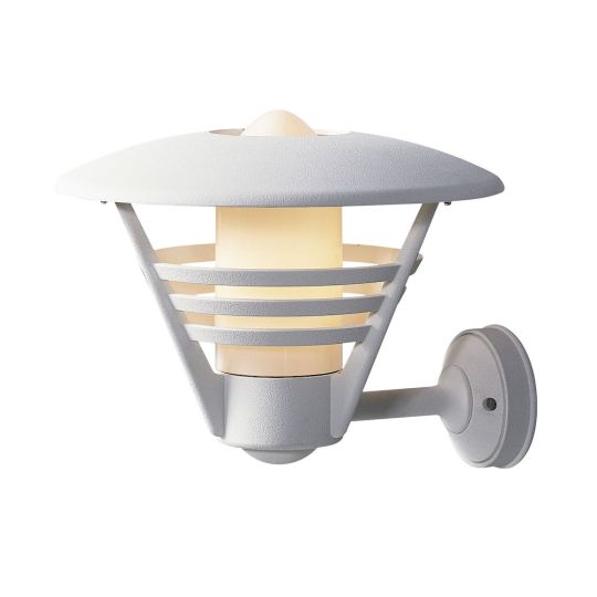 Konstsmide 503-250 Matt White Gemini - Lacquered Aluminium/ Opal Coloured Glass (35x37.5x30)