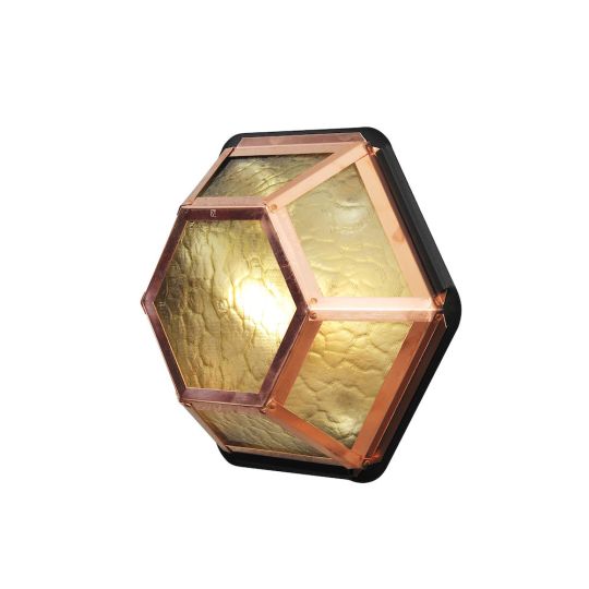 Konstsmide 533-900 Copper Castor - Oxidised Copper/ Amber Acrylic (33x11x30)