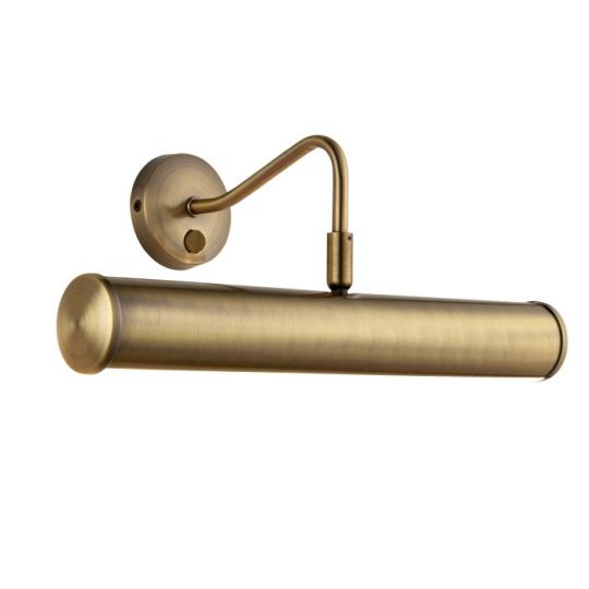 Endon Turner 2lt Wall in Antique Brass Plate
