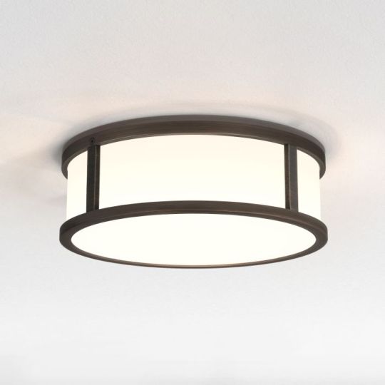 Astro Mashiko Round 230 Bathroom Ceiling Light in Bronze