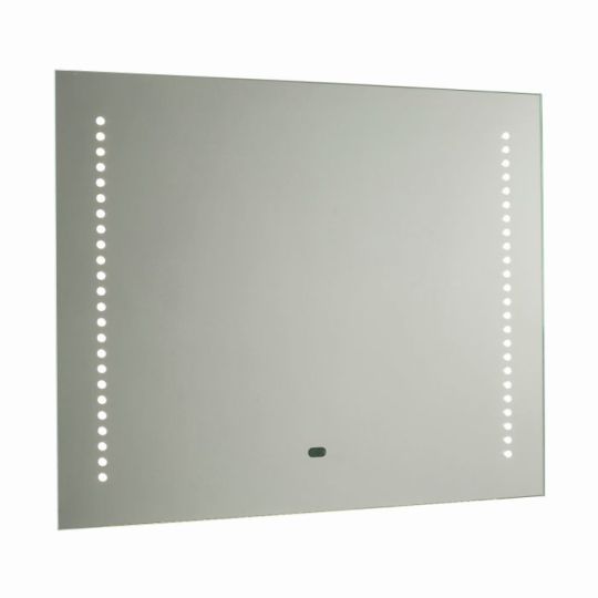 Saxby Rift Shaver Mirror Ip44 8.5W in Mirrored Glass & Matt Silver Effect Paint