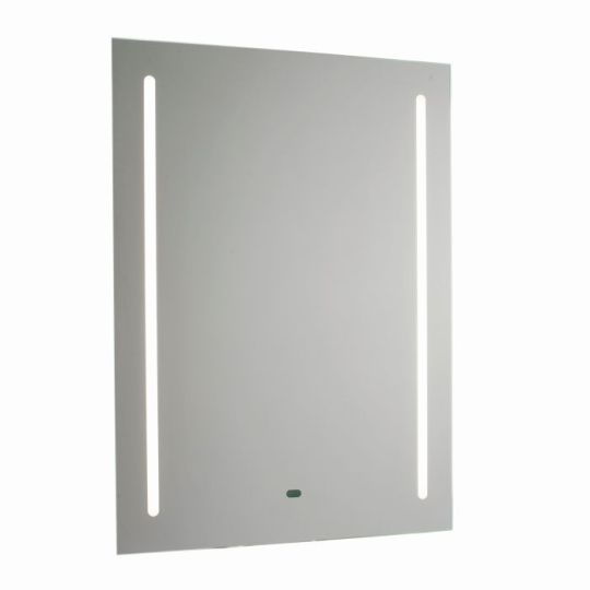 Saxby Nico Shaver Mirror Ip44 10W in Mirrored Glass & Matt Silver Effect Paint