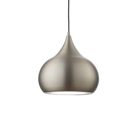 Endon Brosnan 1lt Pendant in Matt Nickel Plate