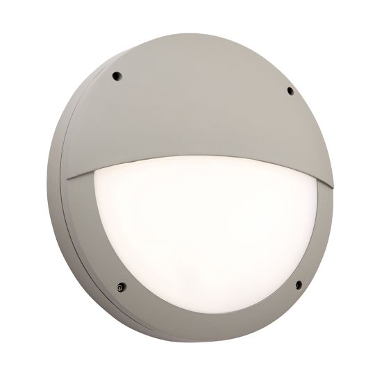 Saxby Lighting Textured Grey Paint & Opal Pc Luik Eyelid Casing Ip65 18W Outdoor Component Part Light 61649