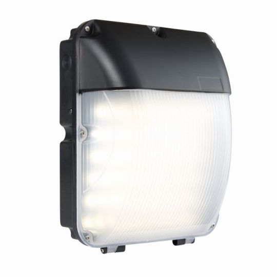 Saxby Lucca Ip65 30W in Matt Black Paint & Opal Pc