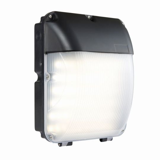 Saxby Lucca Photocell Ip65 30W in Matt Black Paint & Opal Pc