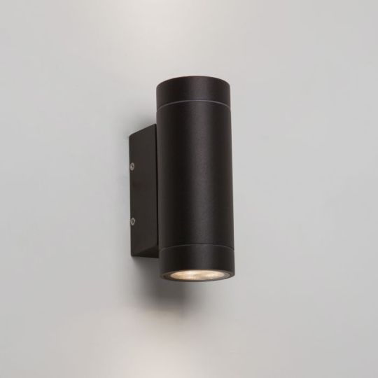 Astro Dartmouth Twin LED Outdoor Wall Light in Textured Black