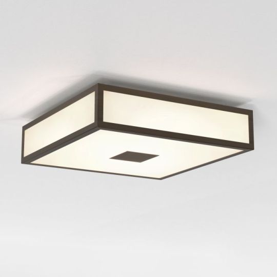 Astro Mashiko Classic 300 Square Bathroom Ceiling Light in Bronze