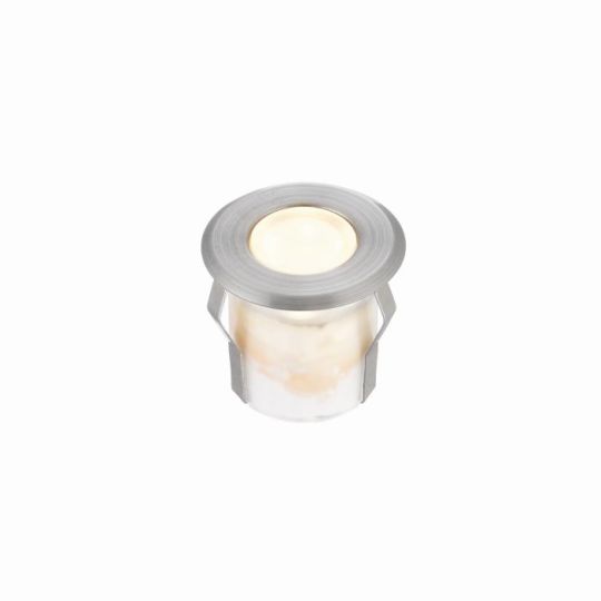 Saxby Cove Warm White Ip67 0.8W in Marine Grade Brushed Stainless Steel & Frosted Pc