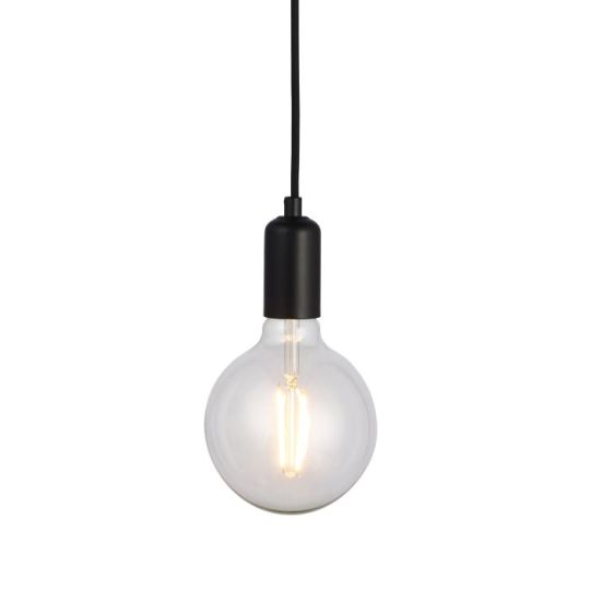 Endon Studio 1lt Pendant in Matt Black