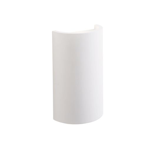 Endon Collection Fold White Plaster 2 Light Wall Light 77468