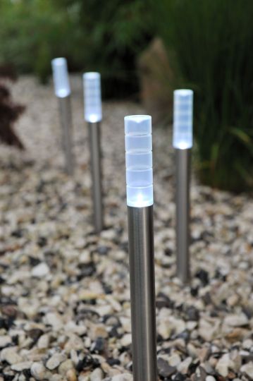 Konstsmide 7802-000 Silver Treviso - Solar Led (3x3x40)
