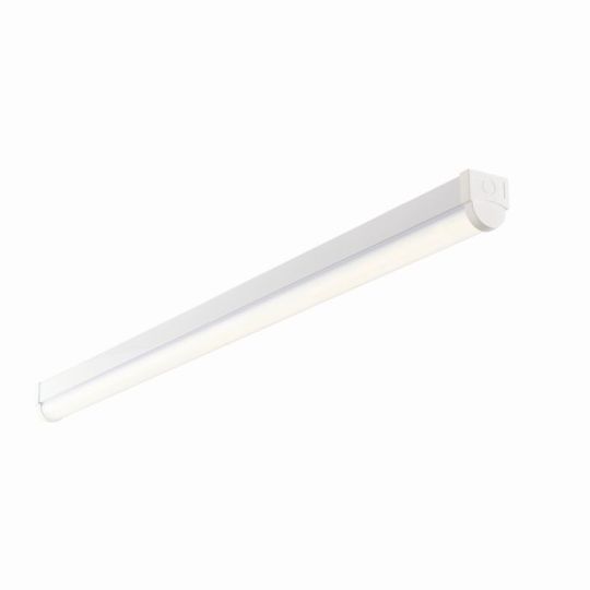 Saxby Rular 4Ft Standard 24.5W in Opal Pc & Gloss White Paint