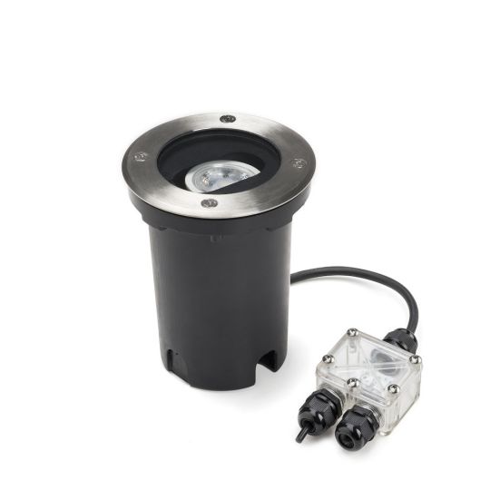 Konstsmide 7857-310 Clear Glass Ground Spot - Adjustable Beam Angle (12x12x15)