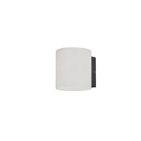 Konstsmide 7859-372 Opal Glass Foggia - Opal Coloured Glass / Painted Aluminium (14x17.5x15)